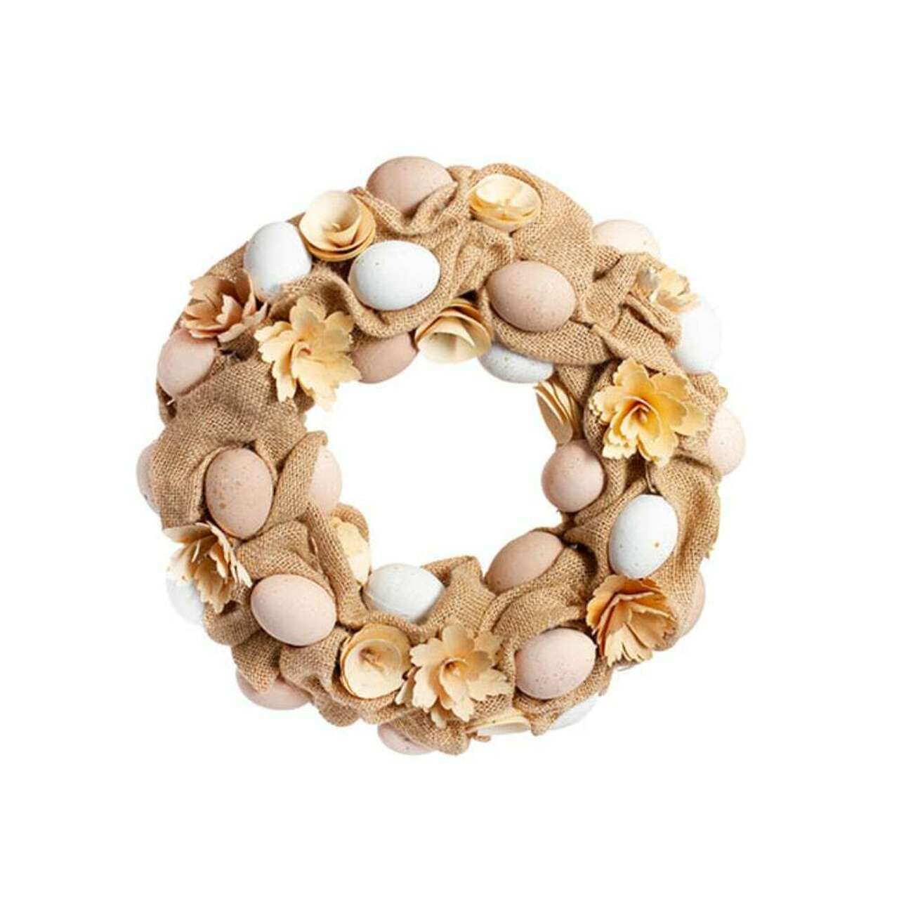 Natural Egg Wreath 36cm